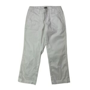 J. Jill Womens Size 4 White Casual Stretch Low-Rise Capri Pants NEW NWT